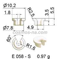 WIRE GUIDE SLOTTED EYELET E 058