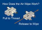 HOW DOES THE AIR WIPE AWM 71 WORK?